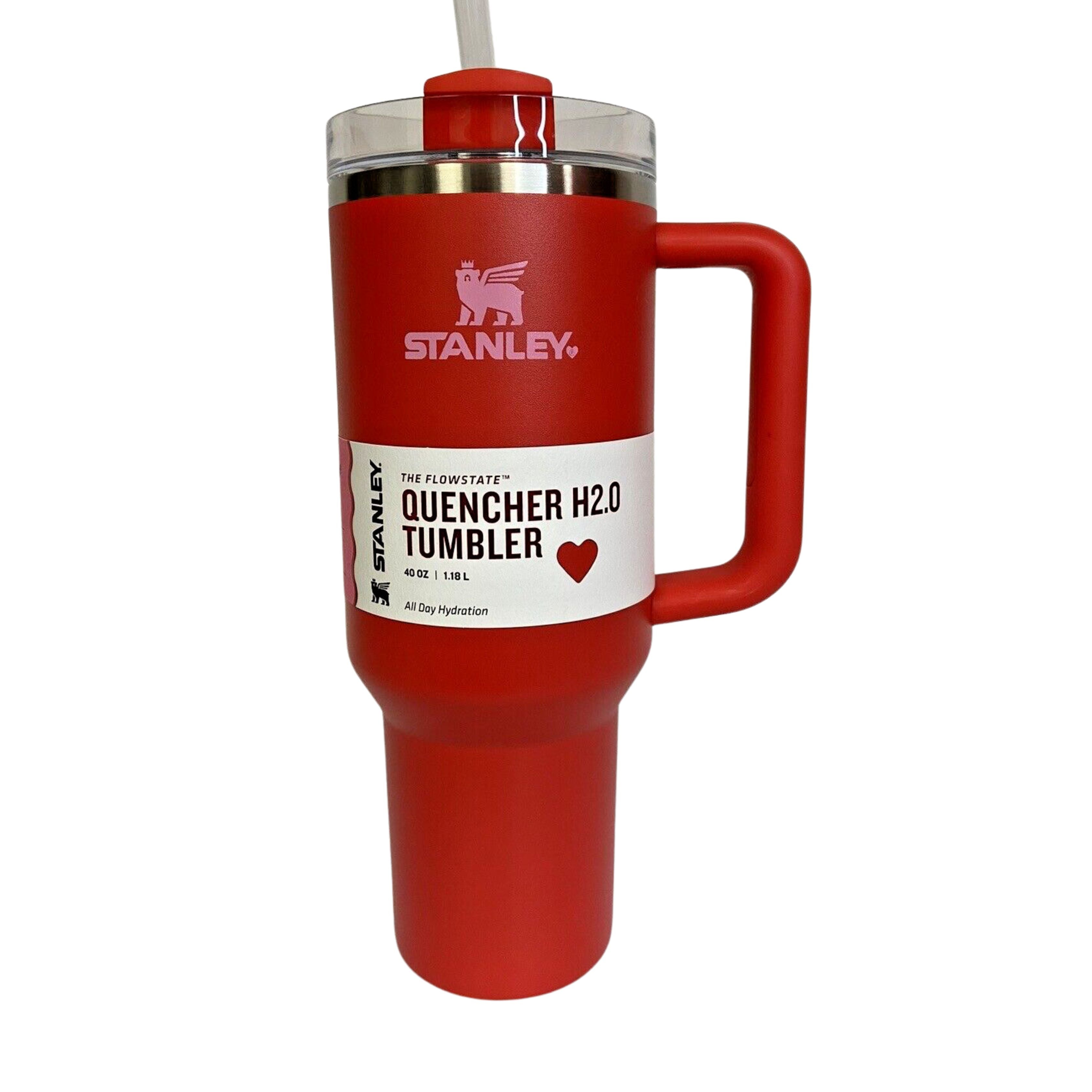 Stanley 40 oz H2.0 FlowState™ Quencher Tumbler – Target Red Valentine’s Day Exclusive | Insulated Stainless Steel Travel Cup