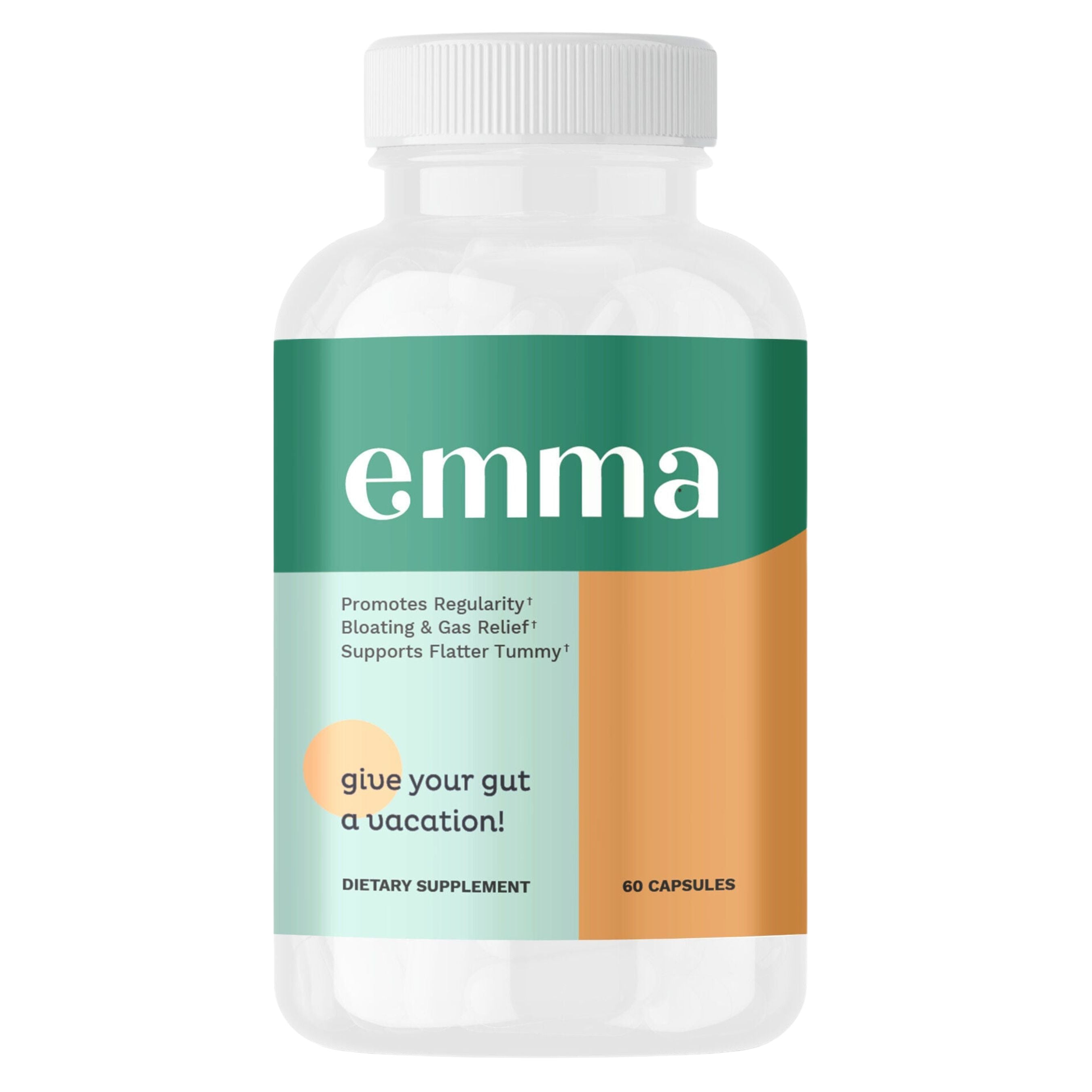 EMMA Gut Health Gas & Bloating Constipation Relief Gut Repair 60 Caps Exp 11/27