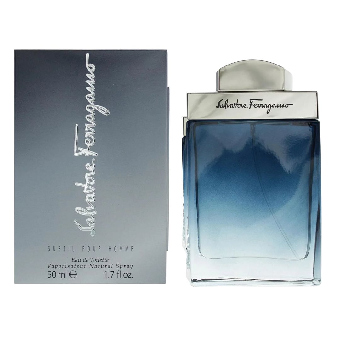 Ferragamo Subtil Eau De Toilette Spray For Men, 3.4 Ounce