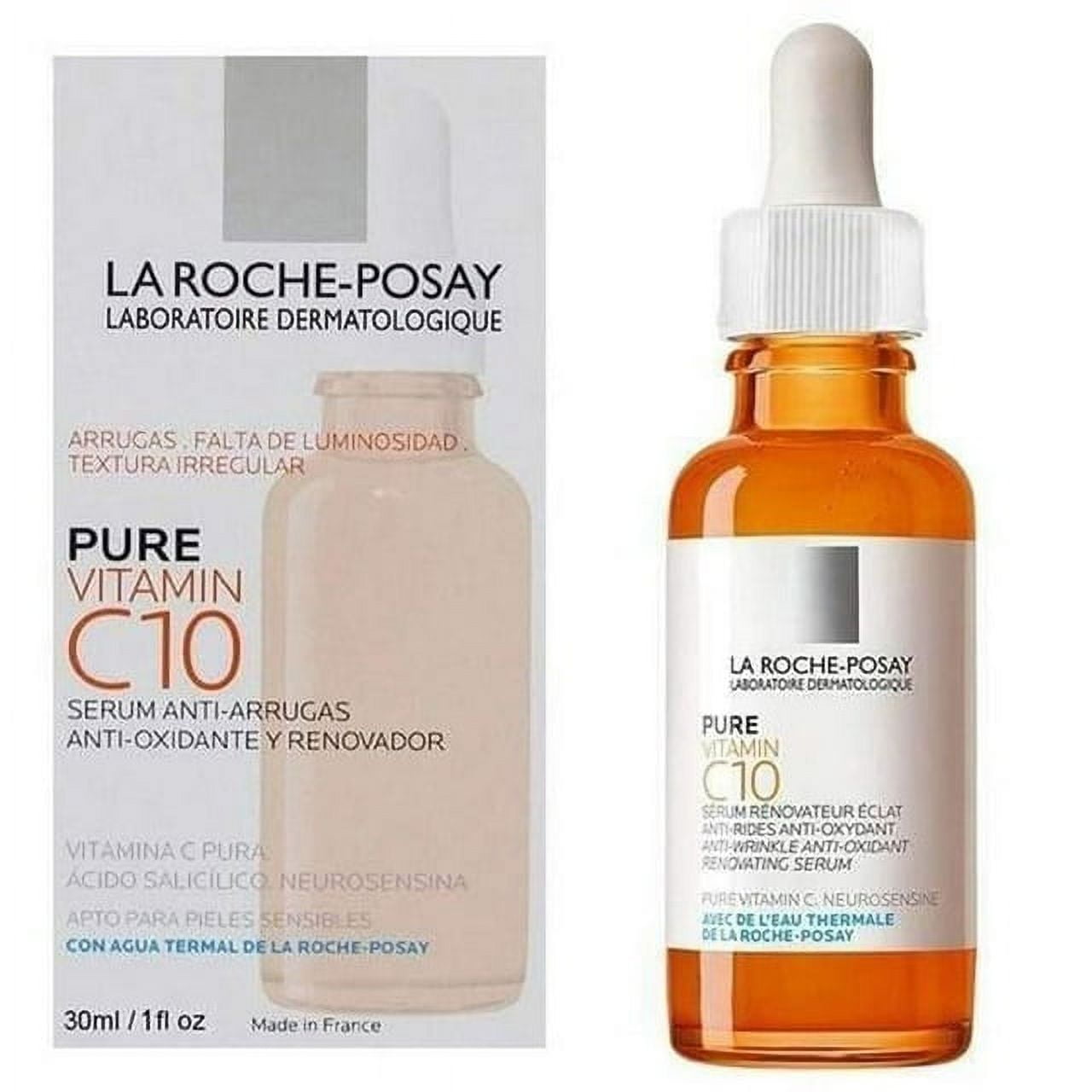 La Roche-Posay Pure Vitamin C Face Serum – 30 ml – Brightening & Anti-Aging Treatment