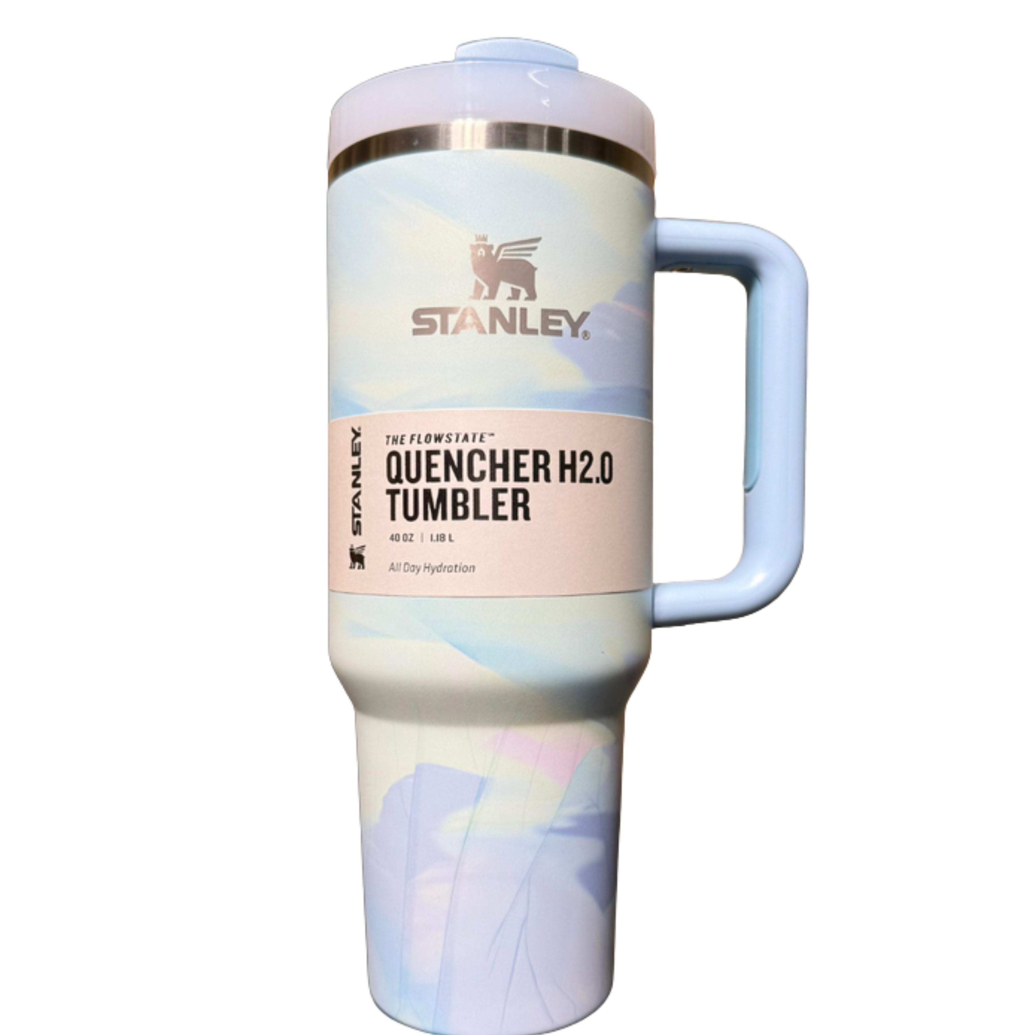 Stanley Quencher H2.0 FlowState™ Tumbler – 40 oz / 1.18 L – Cool Serene Brushstrokes Special Edition