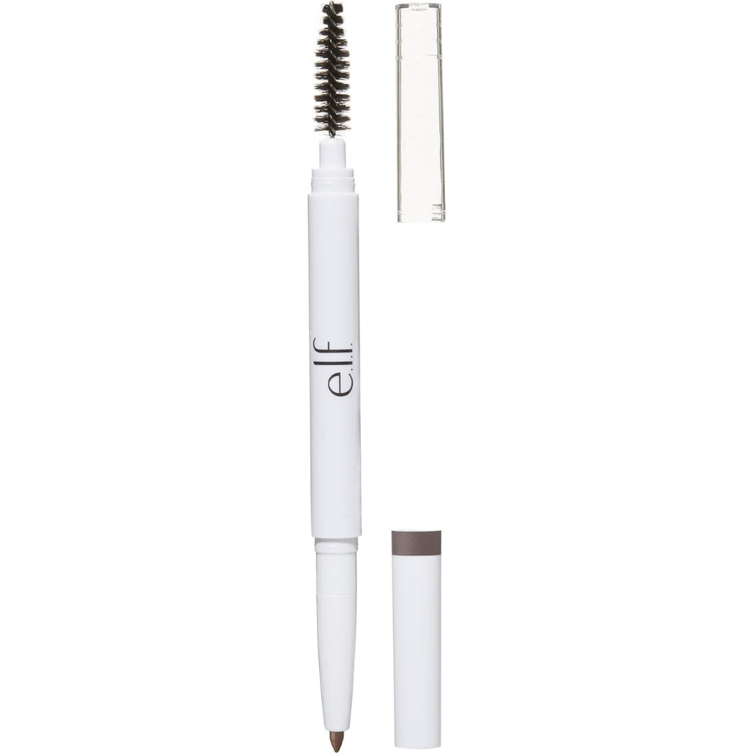 e.l.f. Instant Lift Brow Pencil, Dual-Sided, Precise, Fine Tip, Shapes, Defines, Fills Brows, Contours, Combs, Tames, Neutral Brown, 0.006 Oz