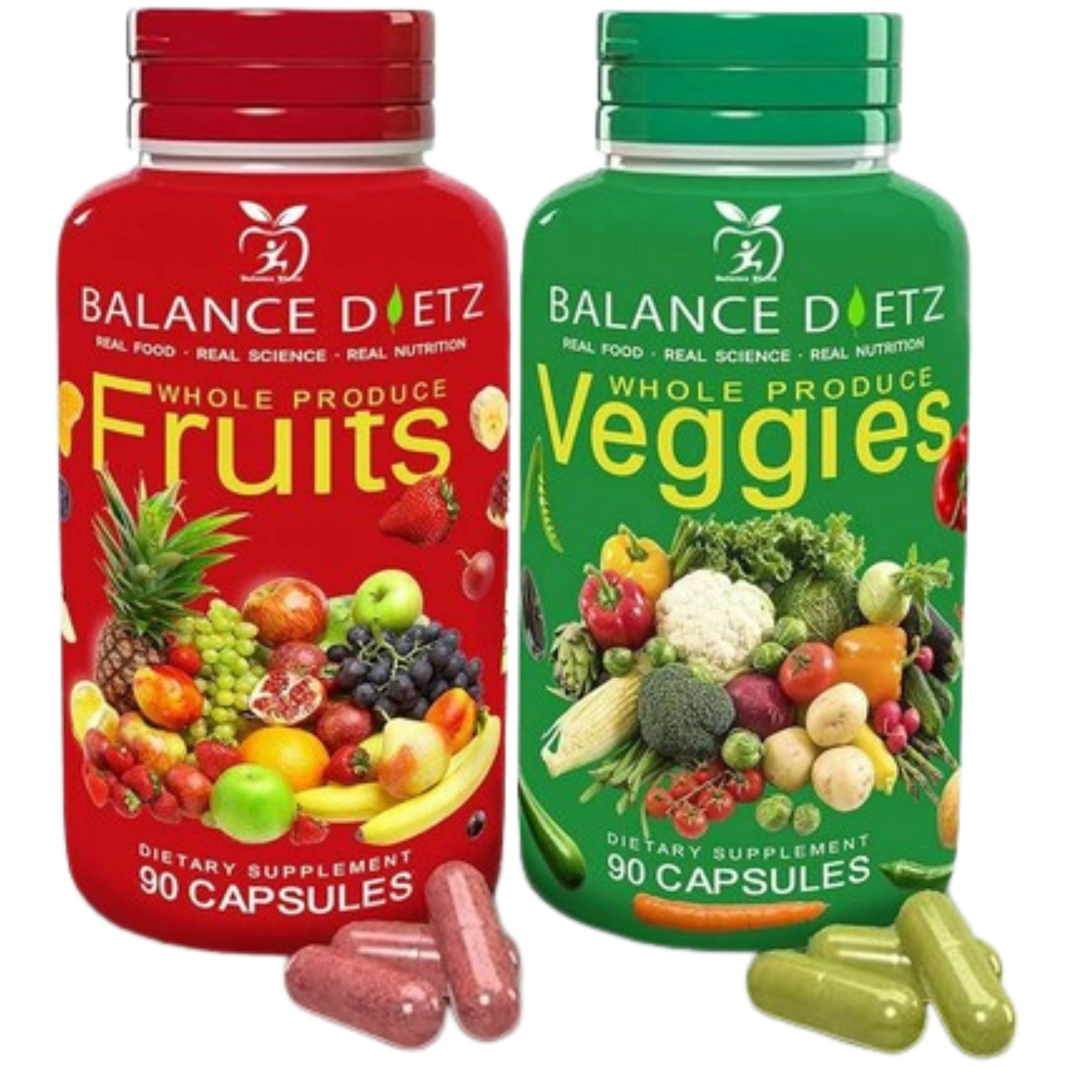 Balance of Nature Fruits & Veggies Supplements – Whole Food Capsules